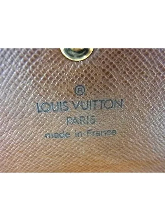 Louis Vuitton Wallet Monogram Pochette Porte Monet Cles Di Brown - Picture 2 of 6
